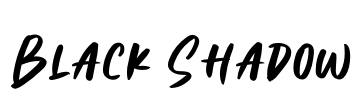 Black Shadow Font Image