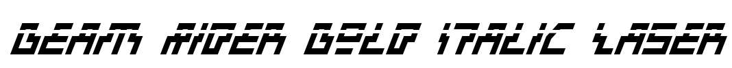 Beam Rider Bold Italic Laser