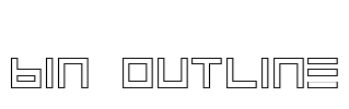 BIN Outline Font Image