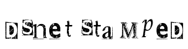 DSnet Stamped Font Image