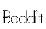 Baddit Font Image