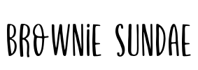 Brownie Sundae Font Image