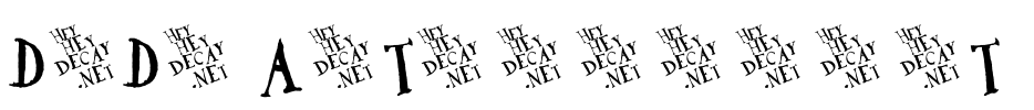 DaDa Antiquerist  Font Image