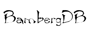 BambergDB Font Image