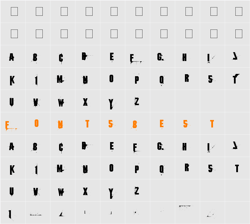 1 Character Map