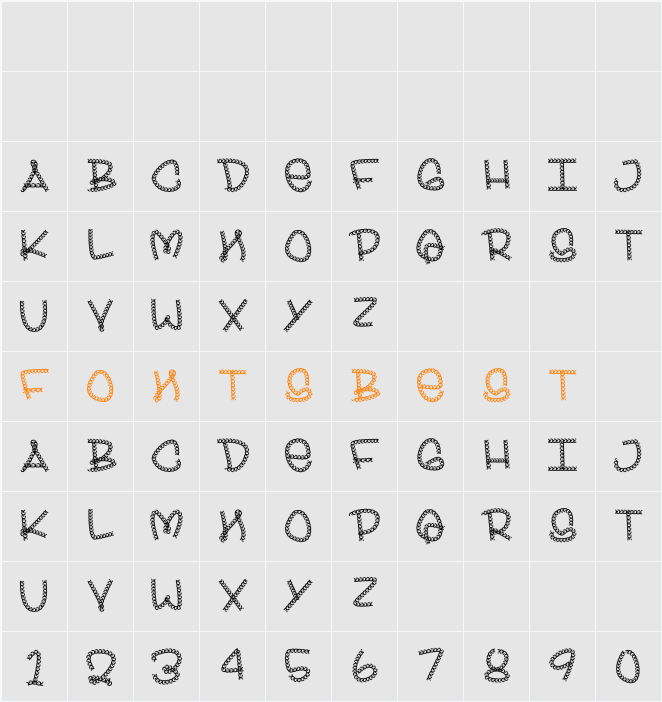 BLING Character Map