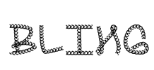 BLING Font Image