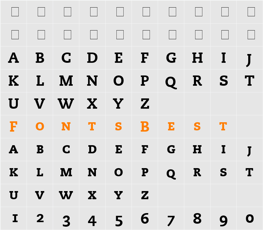 Monologue Black Caps SSi Character Map