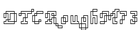 DTCRoughM73 Font Image