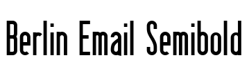 Berlin Email Semibold Font Image
