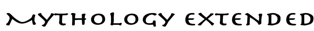 Mythology Extended Font Image