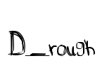 D_rough Font Image