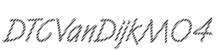 DTCVanDijkM04 Font Image
