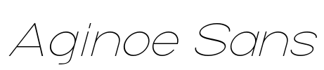 Aginoe Sans Font Image