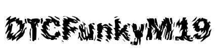 DTCFunkyM19 Font Image