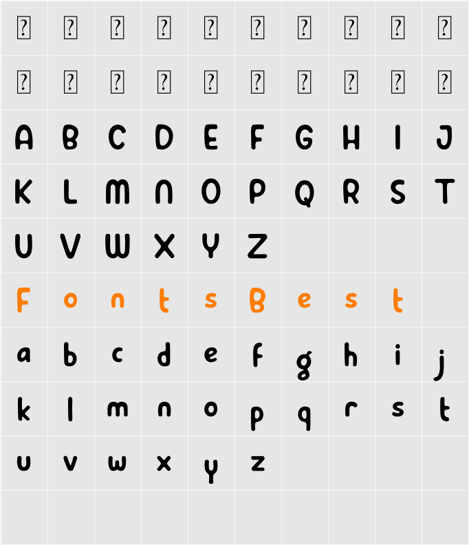 Belligan Character Map