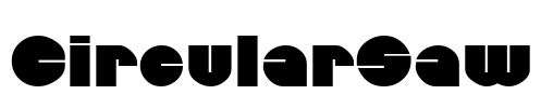 CircularSaw Font Image