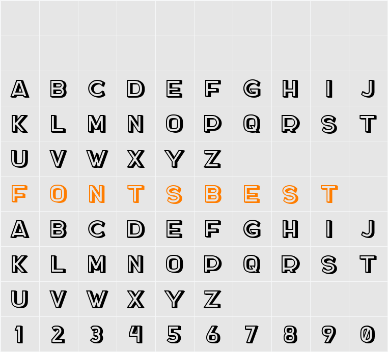 DOCKER THREE Character Map