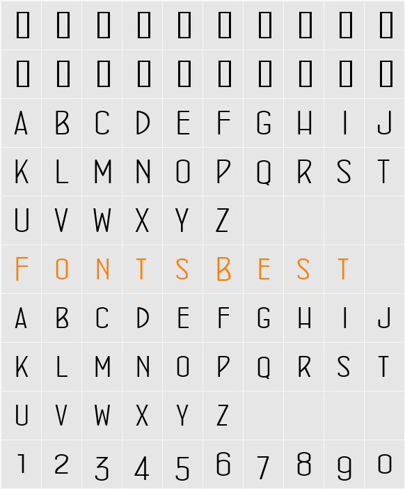 ConcursoItalian BTN Wide Character Map