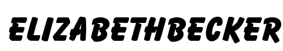 ElizabethBecker Font Image