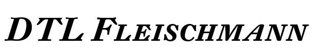 DTL Fleischmann Font Image