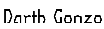 Darth Gonzo Font Image