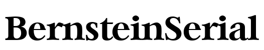 BernsteinSerial Font Image