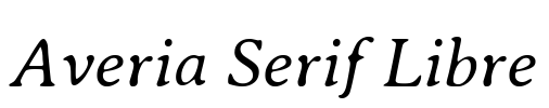 Averia Serif Libre Font Image