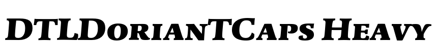 DTLDorianTCaps Heavy Font Image