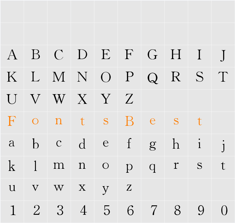 ALKATIP Jornal Character Map