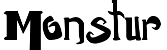Monstur Font Image