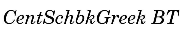 CentSchbkGreek BT
