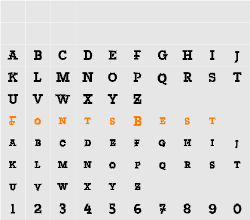 Bascula Character Map