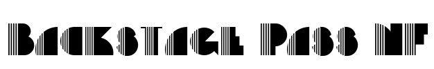 Backstage Pass NF Font Image