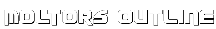 Moltors Outline Font Image