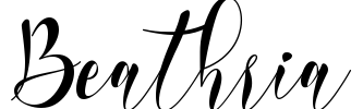 Beathria Font Image
