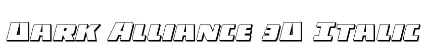Dark Alliance 3D Italic