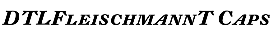 DTLFleischmannT Caps Font Image