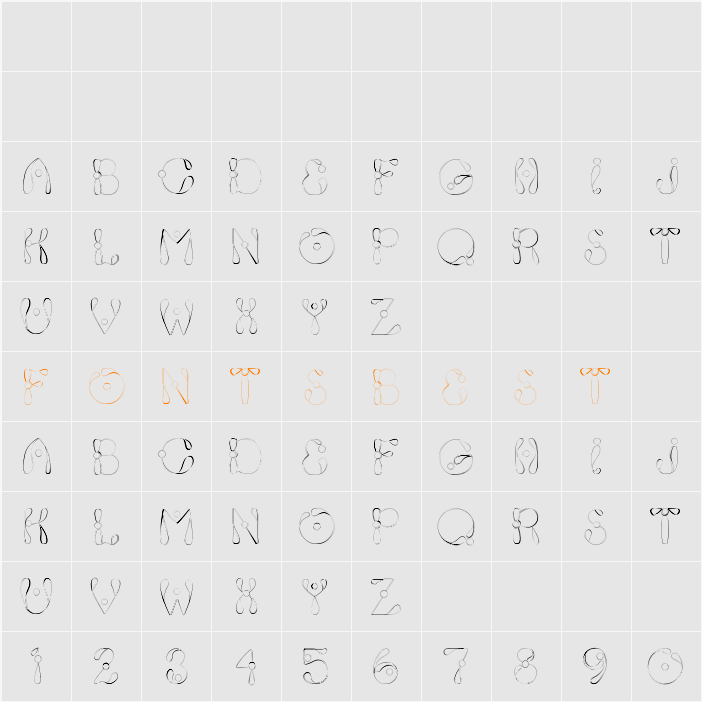 Fixie Character Map