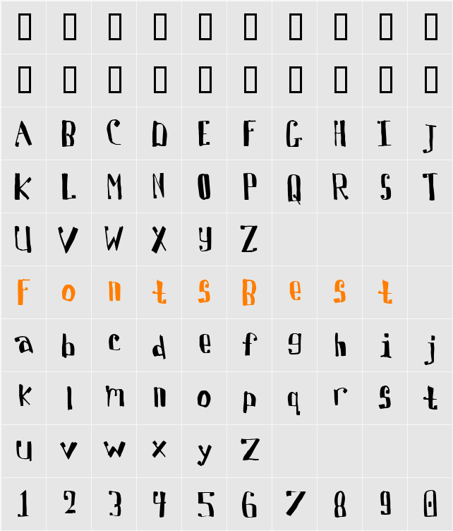 Davis Character Map