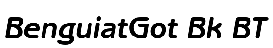 BenguiatGot Bk BT Font Image