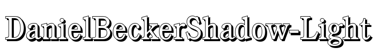 DanielBeckerShadow-Light Font Image