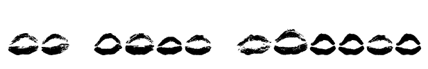 26 More Kisses Font Image