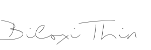 Biloxi Thin Font Image
