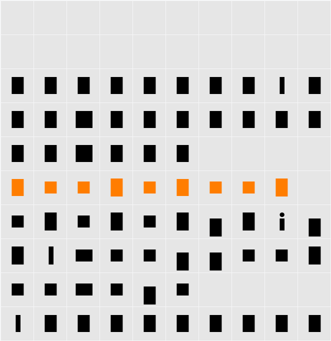 BPletterSquares Character Map