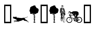 Bicycles Font Image