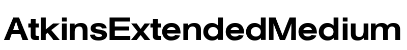 AtkinsExtendedMedium Font Image
