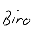Biro Font Image