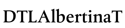DTLAlbertinaT Font Image