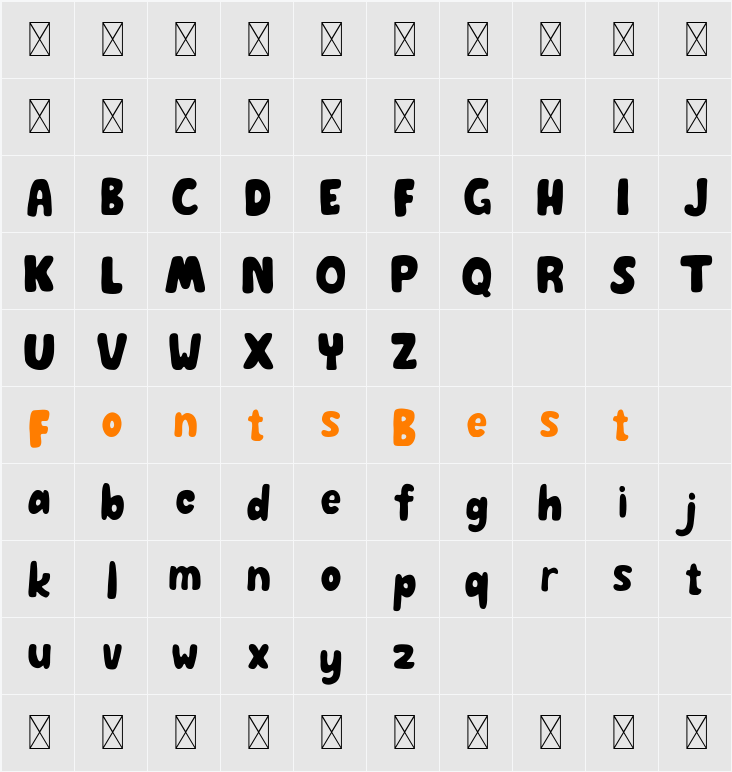 Paymon Free Regular Character Map